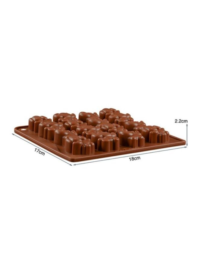 Sharpdo Silicone Chocolate Mould Brown 18x17x2.2cm - Image 5